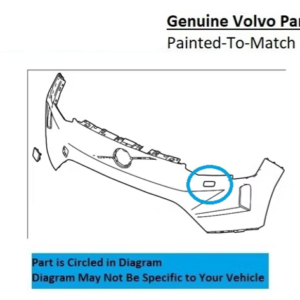 Painted 2025-2026 Volvo EX90 Headlamp Washer Cover | Genuine OEM