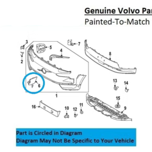 Painted 2025 Volvo EX30 Front Tow Hook Cover | Genuine OEM