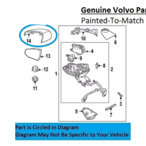 Painted 2025 Volvo EX30 Side Mirror Cover | Genuine OEM