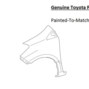Painted 2012-2018 Toyota Yaris Front Fender | Genuine OEM