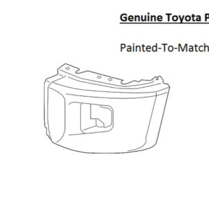 Painted 2014-2021 Toyota Tundra Front Bumper End Cap | Genuine OEM