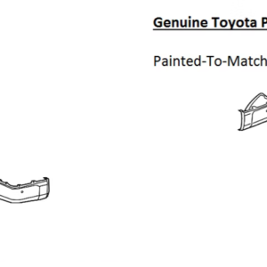 Painted 2014-2021 Toyota Tundra Rear Bumper End Cap | Genuine OEM