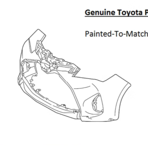 Painted 2015-2017 Toyota Yaris Front Bumper Cover | Genuine OEM