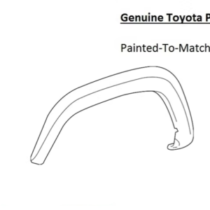 Painted 2016-2023 Toyota Tacoma Front Fender Flare | Genuine OEM
