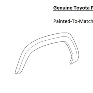 Painted 2016-2023 Toyota Tacoma Rear Fender Flare | Genuine OEM