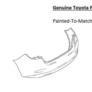 Painted 2017-2018 Toyota Yaris iA Rear Bumper Cover | Genuine OEM