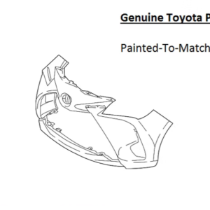 Painted 2018 Toyota Yaris Front Bumper Cover | Genuine OEM