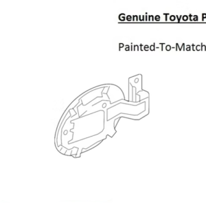 Painted 2017-2018 Toyota Yaris iA Fuel Door | Genuine OEM
