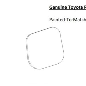 Painted 2021-2024 Toyota Venza Fuel Door | Genuine OEM