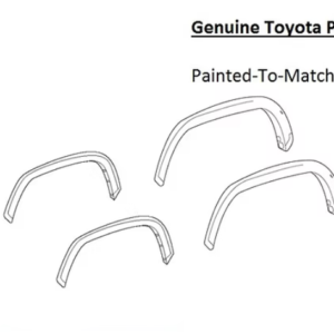 Painted 2022-2026 Toyota Tundra Fender Flare Set (4) | Genuine OEM