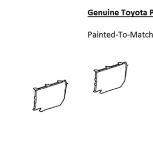 Painted 2022-2026 Toyota Tundra Rear Bumper Filler Panels (Both) | Genuine OEM