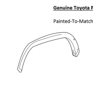 Painted 2022-2026 Toyota Tundra Rear Fender Flare | Genuine OEM