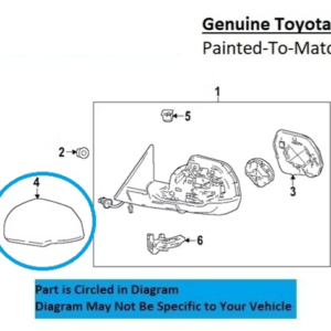 Painted 2024-2026 Toyota Tacoma Mirror Cover | Genuine OEM